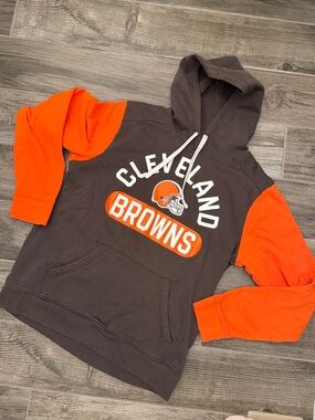 Fanatics Cleveland Browns Brown and Orange Pullover Hoodie